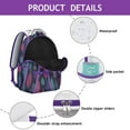 thumbnail image 4 of Bohemian Backpack for College Students - Vintage Tribal Pattern, 17" Laptop Sleeve, Durable Oxford Fabric | Spacious Campus Daypack for Books, Notebooks & Essentials, Water-Resistant for Commuters, 4 of 6