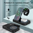 thumbnail image 1 of 15W 4 In 1 Qi Fast Wireless Charger Stand For  13 12 11 XS XR Max Mini  Watch 7 6 Airpods Pro Induction Charging Pad, 1 of 11