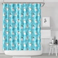 thumbnail image 2 of 72" x 84" Cute Bear Shower Curtain - Polar Bear Cartoon Print with Brown Forest Winter Hunting Wild Artistic Design, Waterproof & Fade-Resistant Bathroom Drapes with Metal Grommets & Hooks, 2 of 5