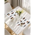 thumbnail image 5 of Navy Geometric Boho Placemats Set of 4, Bohemian Abstract Color Block Placemats for Dining Table, Place Mats for Kitchen Tabletop, Waterproof Wipeable Dining Table Mats Set, 5 of 9
