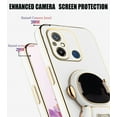 thumbnail image 4 of Compatible with Xiaomi Redmi 12C Case for Women Men, Ultra Soft Xiaomi Redmi 12C Phone Case with Stand Silicone TPU Plating Cute Astronaut Pattern Cases Cover (White), 4 of 14