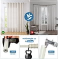 thumbnail image 6 of Urbanest Adjustable Single Curtain Rod Set Gilded Bamboo Finials – 1 - Inch Diameter, With French White Rod, 84–120 Inches, 6 of 6