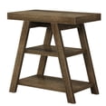thumbnail image 5 of Spaco Wood End Table, 3-Tier Sofa Side Table with Storage Shelf, End Table for Indoor as Bedroom, Brown, 5 of 6