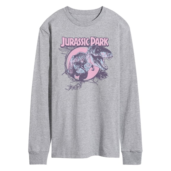 Jurassic Park - Pastel T-Rex - Men's Long Sleeve Graphic T-Shirt