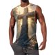 thumbnail image 1 of Tanque Deportivo de Cuello Redondo de la Impresión de la Moda Casual de los Hombres, Top de Poliéster sin Mangas para el Uso Al Aire Libre Y Diario, 1 of 4