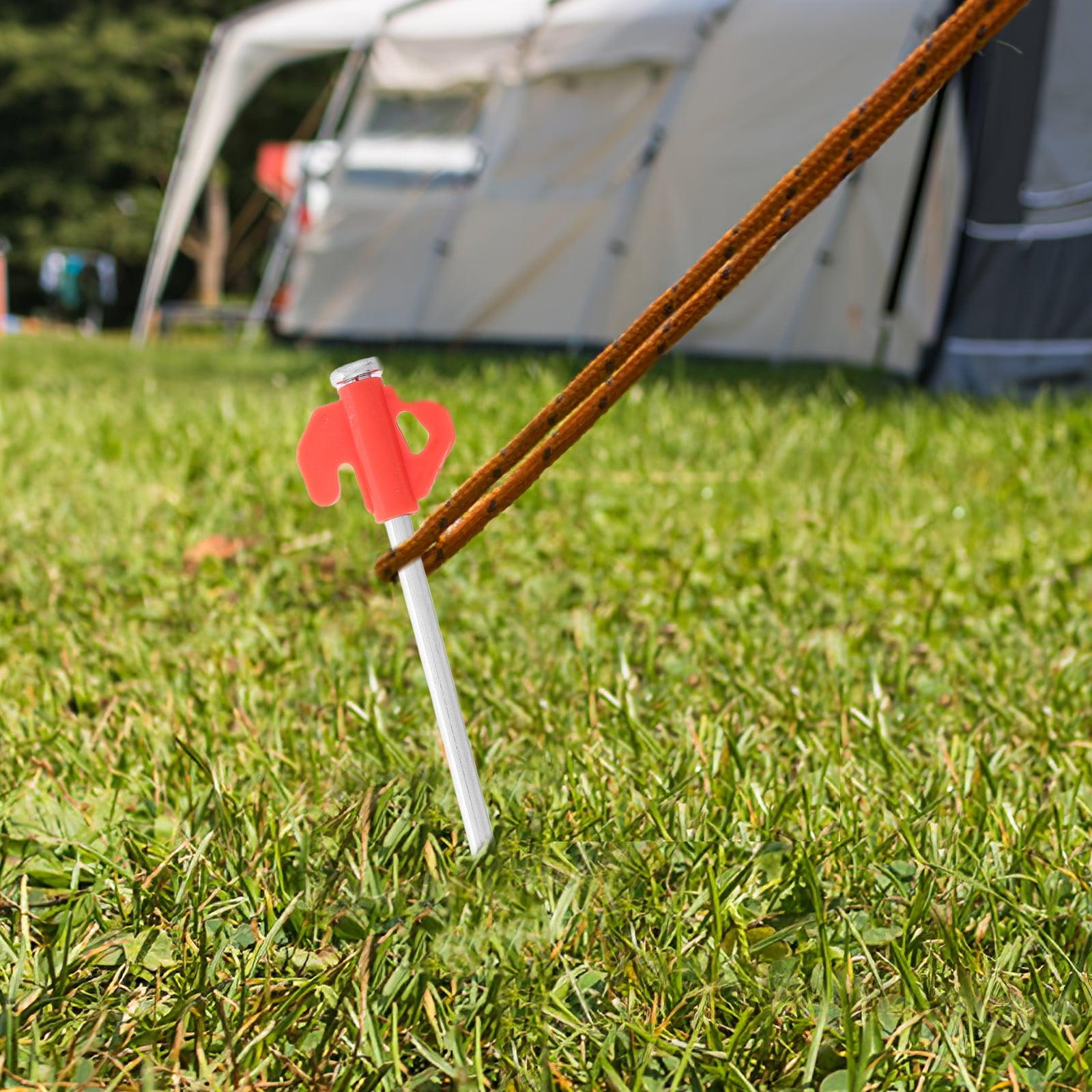 HINTRMENT Metal Tent Stakes Ground Nails Iron 20Pcs