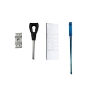 ALEKO DM45RD Tubular LED Motor with Built-in Receiver for Half Cassette Retractable Awnings