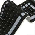 thumbnail image 2 of Silicone Keyboard 107 Keys Waterproof Dustproof Folding Two Colors 2.4G Wireless USB Soft Silicone Silent Keyboard, 2 of 4