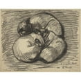 thumbnail image 2 of Théophile Alexandre Steinlen 18x15 Gold Ornate Wood Frame and Double Matted Museum Art Print Titled - The Cats - Tsching, Batzar and Blanc-Blanc, 2 of 4