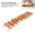 thumbnail image 4 of Small Pet Ladder Toy, Corncob Arch Bridge Ladder Toy Decorative Relieve Boredom Safe  for Parrots for Guinea Pigs for Rabbits, 4 of 7