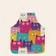 thumbnail image 3 of 1pc Polyester Cartoon Cat And Dog Apron, Adjustable Oil & Stain Resistant Halter Apron For Chef Gardening Cooking Baking Florist Shop Painting Pinafore Barista, Bib Overalls, 3 of 5
