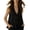 Black, variant on Women's Tank Tops Sleeveless Peplum Top Button Front Casual Flared Hem Blouse for Summer Daily Wear Stylish Solid Color vest Blue XXL
