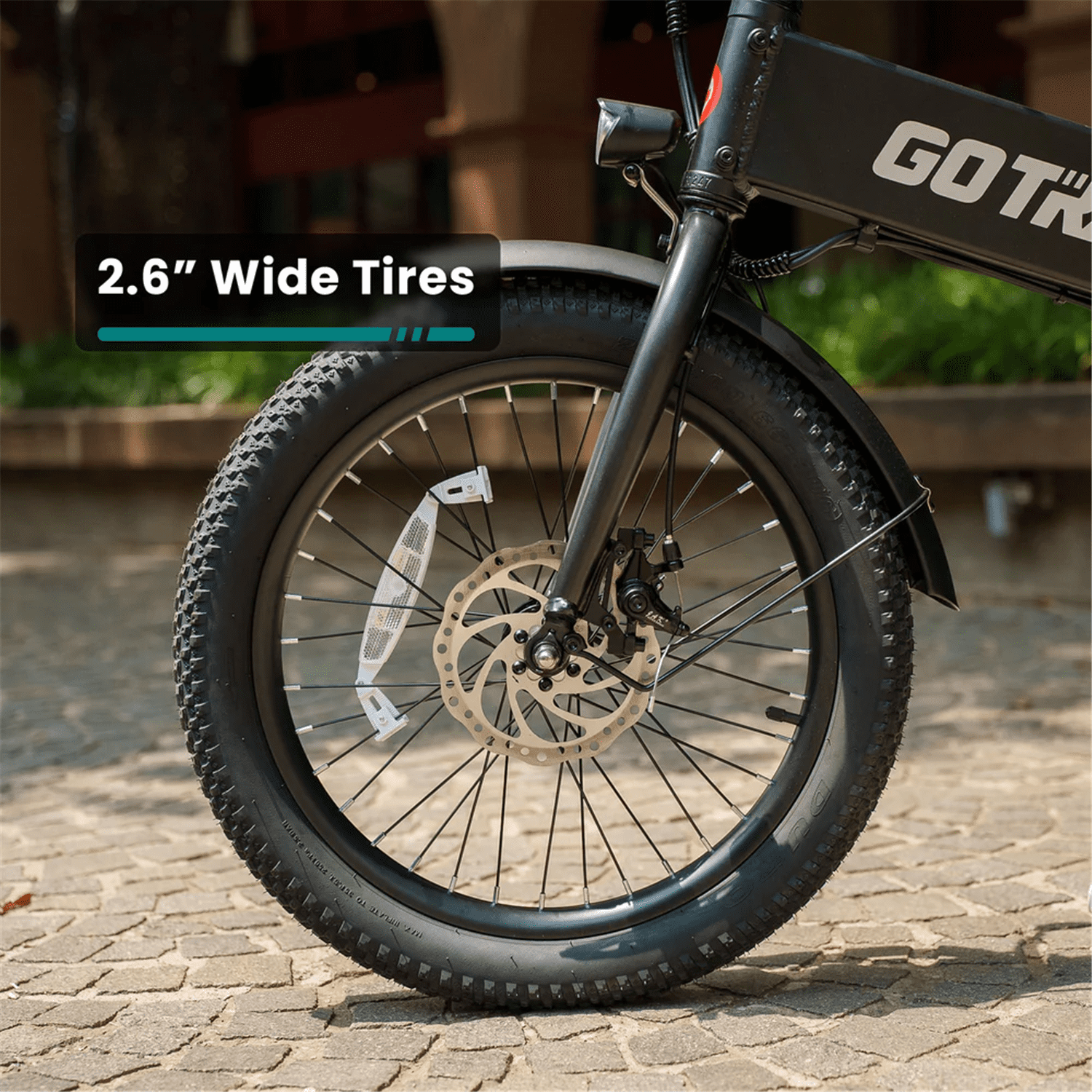 GOTRAX Z4 Lite Portable Folding Power-Assisted Bicycle with 350W Motor 48V Battery 20 x 2.6" Wide Tires, White