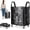 Black, variant on Large Waterproof Moving Bag Wheels Rolling Grocery Bag,Heavy-Duty Storage Tote with Wheels, Holds Up to 110 lbs for Moving, College Dorms, Groceries & Home Storage