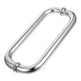 thumbnail image 1 of Raindrops Sliding Shower Door Handle 304 Stainless Steel Silver 1Set, 1 of 8