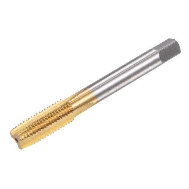 Unique Bargains M10 x 1.25 Left Hand Titanium Coated High Speed Steel Machine Straight Flute Tap