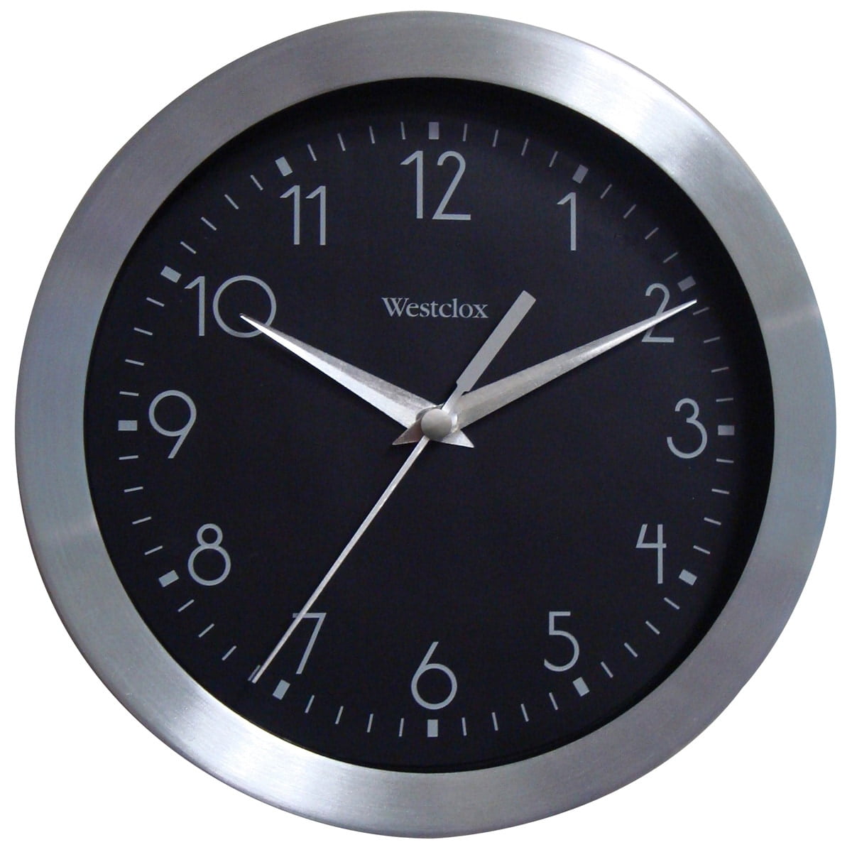 36001A- Westclox 9" Aluminum Wall Clock