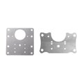 thumbnail image 2 of Redempat Easy Solution For Hinge Repair – Stainless Steel Cabinet Hinge Repair Plate With Screws Sturdy type 2, 2 of 6