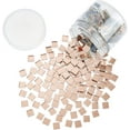 thumbnail image 2 of DIY 280g/box 10x10x3mm Square Mosaic Tiles Mosaic Glass Mirror Tiles Pieces for Home Decoration DIY Crafts Making PeachPuff DIY, 2 of 9