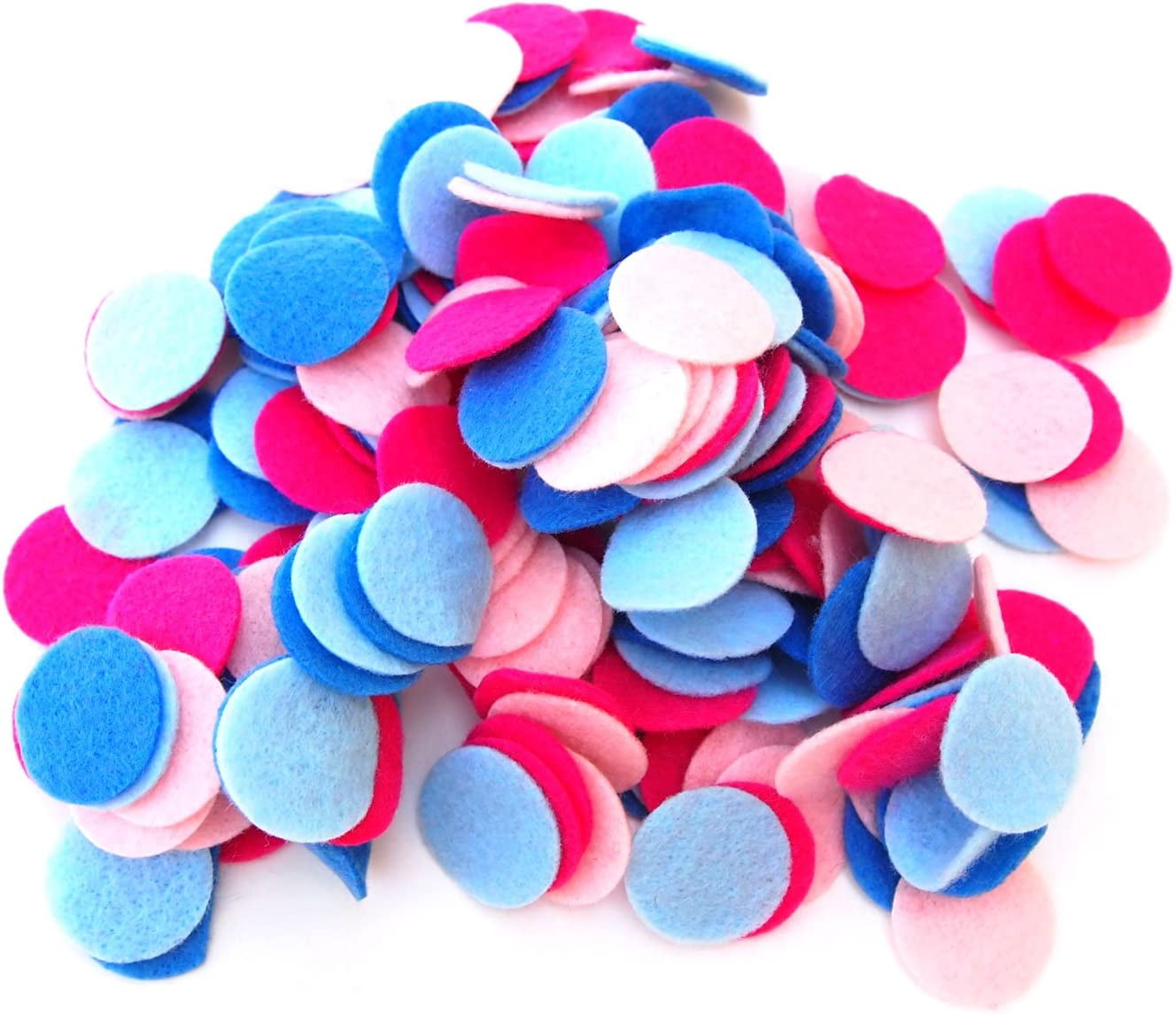 Playfully Ever After 4 inch Felt Hearts 16pc - Pink