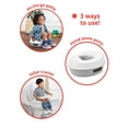 thumbnail image 3 of Asiento de Entrenamiento para ir al baño 3 en 1 Skip Hop Go Time Blanco y Gris, 3 of 5