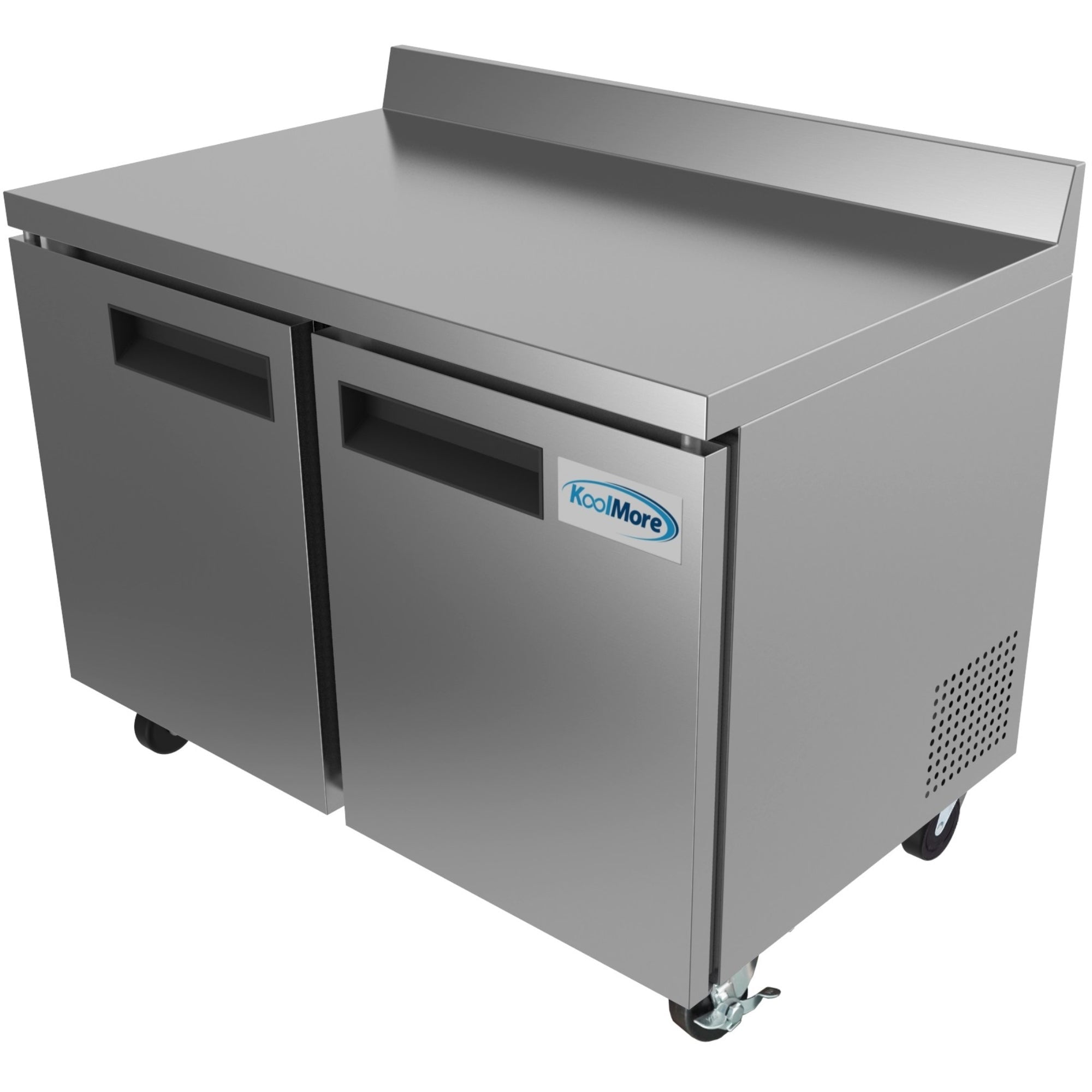 48 in. Two-Door Worktop Refrigerator With 3.5 in. Backsplash - 12 Cu Ft. RWT-2D-12C