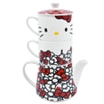 thumbnail image 2 of Set Juego Tetera con Tazas Apilables, Hecho de Porcelana 2 persona, Diseño Hello Kitty Sanrio, 4 Piezas con Caja de Regalo, 2 of 9