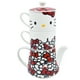 thumbnail image 2 of Set Juego Tetera con Tazas Apilables, Hecho de Porcelana 2 persona, Diseño Hello Kitty Sanrio, 4 Piezas con Caja de Regalo, 2 of 9