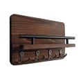 thumbnail image 1 of Key Holder Wall Mounted Coat Bag Hanger Rack Key Decorative Hook for Entryway Mudroom Hallway Bathroom Home Decor B, 1 of 6