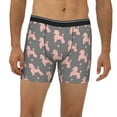 thumbnail image 2 of Salouo Poodle Dog Pattern Men's Boxer Briefs, Soft & Breathable Underwear Elastic Waistband Briefs for Men,1-Pack, 2 of 7