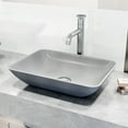 thumbnail image 4 of VIGO Duomo Gothic Gray Concreto Stone 18 in. L x 13 in. W x 4 in. H Rectangular Vessel Bathroom Sink, 4 of 8