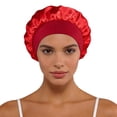 thumbnail image 1 of Bucket Hat For Home And Leisure With Satin Wide Brim Classic Style Suitable For All Seasons Travel Sleep Cap Fashion Accessory, 1 of 3