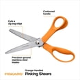 thumbnail image 2 of Tijeras dentadas Fiskars de 20 cm de acero inoxidable con zigzag, 2 of 7