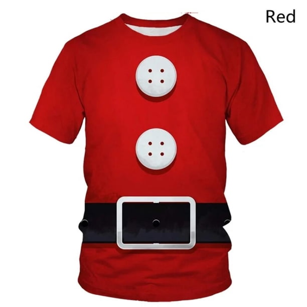 Christmas Top Christmas T Shirt For Men Clothing New Year Gift Cosplay Santa Claus Tees Women T-shirt 3D Print Anime Streetwear