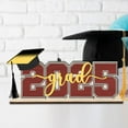 thumbnail image 3 of Moocorvic Graduation Decorations 2025 Wooden Graduation Signature Sign, Party Supplies Grad Signature Board with Grad Cap, 3 of 6