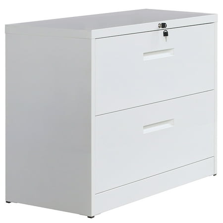 Metal File Cabinet Modern Lateral Filing Cabinets 2 Drawers File