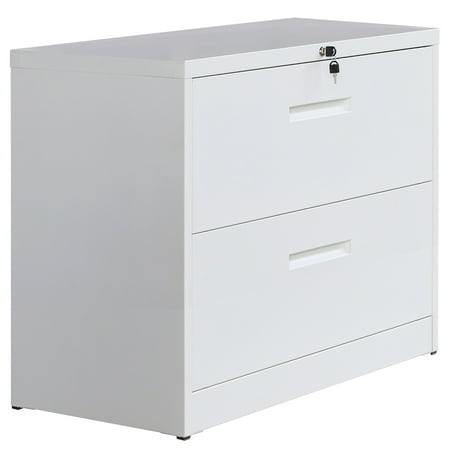 Metal File Cabinet Modern Lateral Filing Cabinets 2 Drawers File