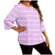 thumbnail image 3 of TaTaai Women's Gradient Print Long Sleeved T-shirt, Plus Size Round Neck Top, Lightweight Soft Design, All Seasons Wear, Casual Daily Party Work Dating Home Outfit Gift, 3 of 6