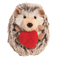 Douglas Spunky Hedgehog Plush Stuffed Animal with Valentine Heart, 5"