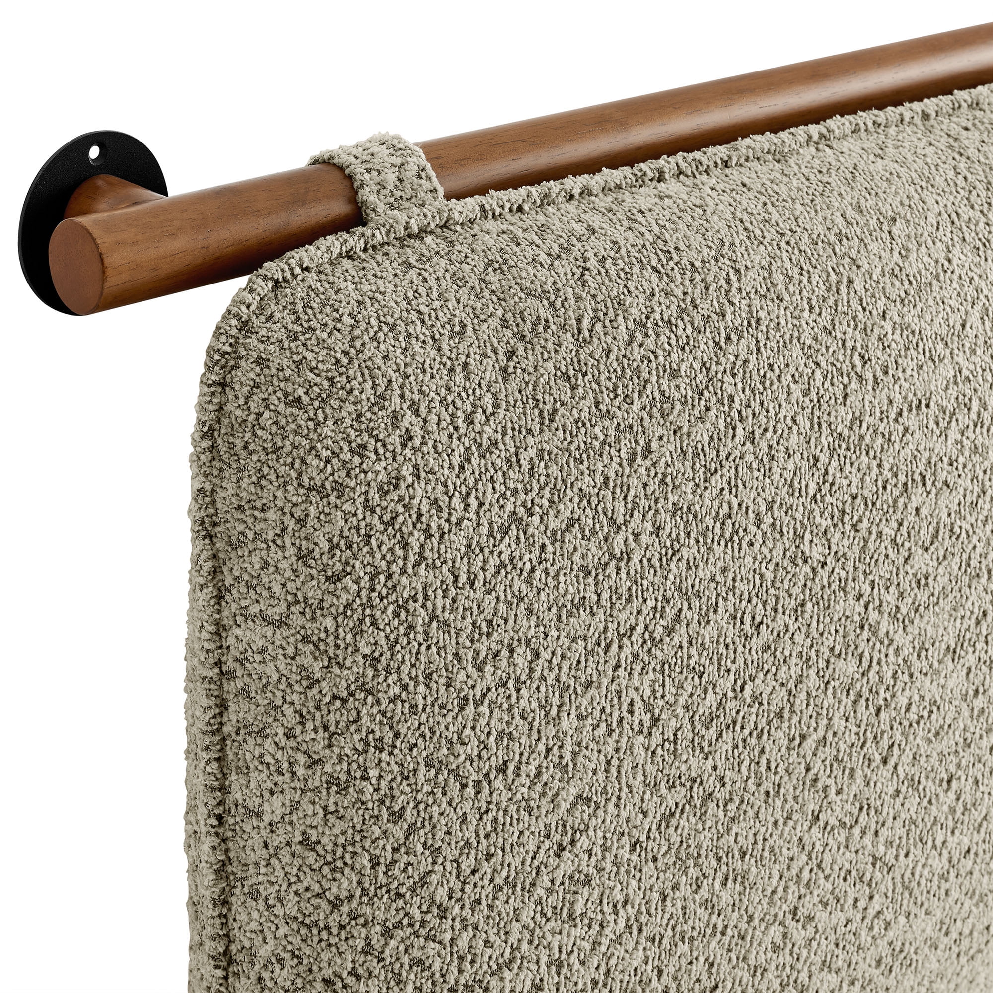 Anela Queen Headboard in Oatmeal Walnut