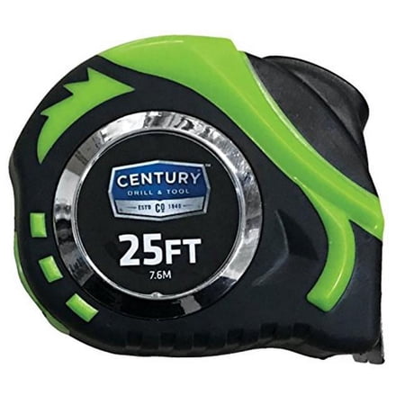 UPC: 0081838728229 | Century Drill & Tool 72822 25 ft. x 1 in. Hi-visibility Tape Measure