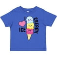 thumbnail image 3 of Inktastic I Love Ice Cream with Cute Ice Cream Cone Boys or Girls Toddler T-Shirt, 3 of 5