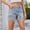 F_ Blue, variant on Olyvenn Women's Summer Casual Cuffed Denim Shorts Button Fly Distressed Jean Shorts Dark Blue L