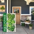 thumbnail image 3 of Sm:)e Heart Shamrock Welcome Patricks Day Garden Flag 12x18 Inch, 3 of 7