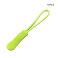 thumbnail image 3 of Wweixi 10Pcs Zipper Pulls Zippers Extension Strap Slider Nylon Cord Broken Fixer Zip Rope Replacement for Backpacks Jackets Light Green, 3 of 4