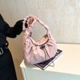 thumbnail image 4 of Bolso Hobo Con Cordón Nube para Mujer Al Aire Libre Correa Ajustable Color Sólido, 4 of 6