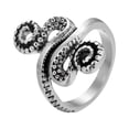 thumbnail image 2 of Anillos para mujer, regalos para mujer, temperamento, viento frío, personalidad, búho hueco, anillo abierto para mujer, 2 of 5