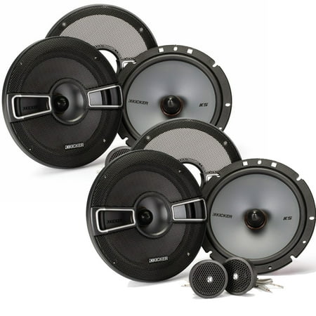 Kicker Speaker Bundle - Two pairs of 6.75 Inch KS-Series Component Systems