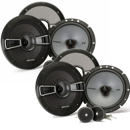 Kicker Speaker Bundle - Two pairs of 6.75 Inch KS-Series Component Systems