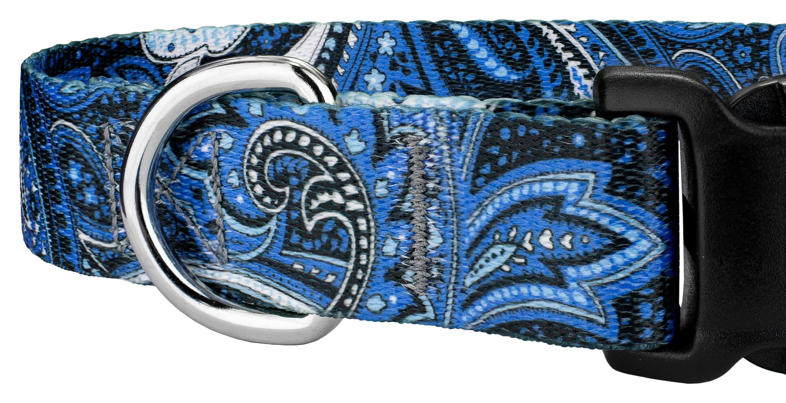 Country Brook Petz® Blue Paisley Everyday Dog Collar and Leash, Extra Large
